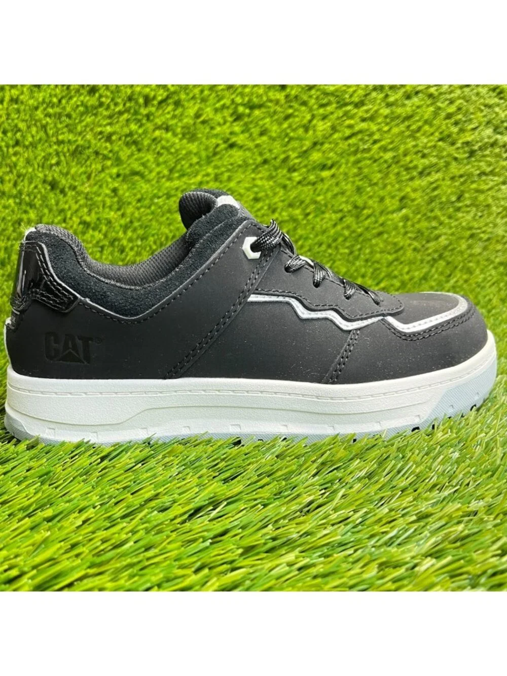 Caterpillar Streamline Court Womens Size 6 Black Composite Toe Safety Work Shoes